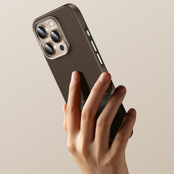 Θήκη BENKS Kevlar Magnetic Armor Pro Prestige 600D Y066 για MagSafe με ενεργό κουμπί για iPhone 16 Pro Max