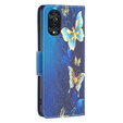 Θήκη με πτερύγιο για TCL 40 NxtPaper, Wallet, Butterflies μπλε