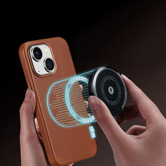 Θήκη για iPhone 14, Dux Ducis Max Naples, καφέ