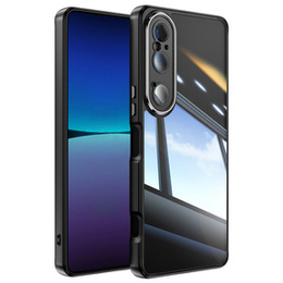 Θήκη για Sony Xperia 1 VI, Fusion Hybrid, με προστασία κάμερας, διαφανής / μαύρη