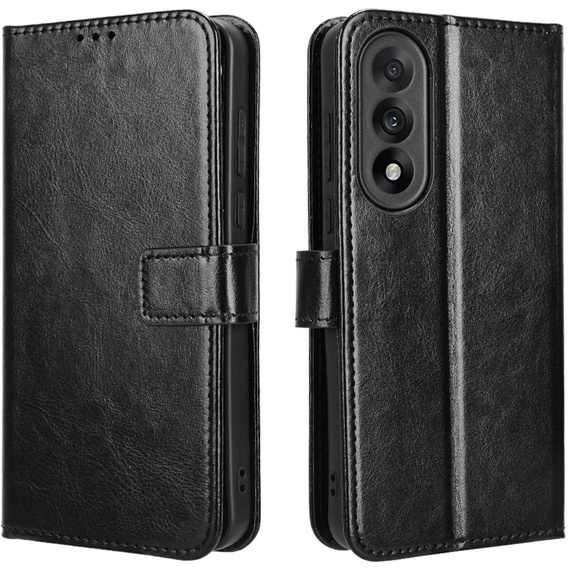 Θήκη με πτερύγιο για OnePlus Nord 5, Crazy Horse Wallet, μαύρη