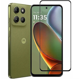 Μετριασμένο γυαλί 3D για Motorola Moto G15 / Motorola Moto G15 Power, μαύρο πλαίσιο