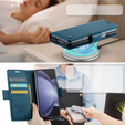 CASEME flip case για Samsung Galaxy Z Fold6 5G, Litchi Wallet, μπλε