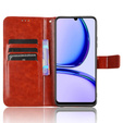 Θήκη με πτερύγιο για Realme Note 50, Crazy Horse Wallet, καφέ