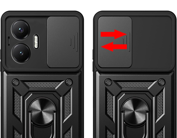 Θήκη για Xiaomi Poco F7, CamShield Slide, μαύρη