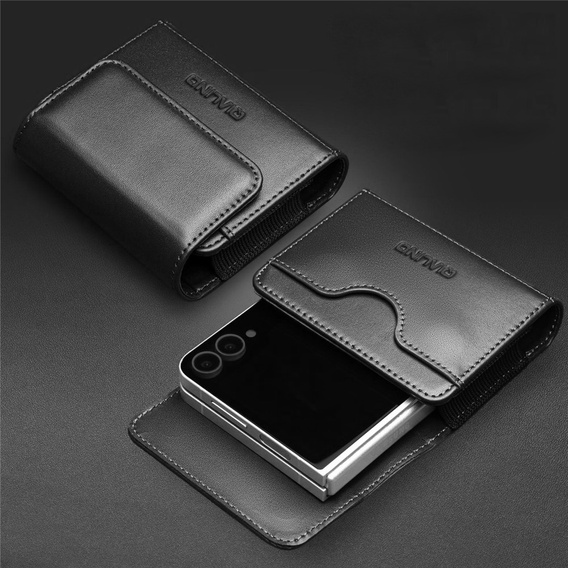 QIALINO Δερμάτινη θήκη ζώνης για αναδιπλούμενα smartphones