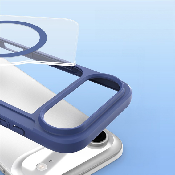 Θήκη Dux Ducis για iPhone Air, Skin X Pro, με πτερύγιο, για MagSafe, navy blue