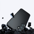 Θήκη για Samsung Galaxy A15, Fusion, διαφανής / μαύρη + γυαλί 9H 
