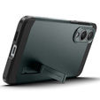 θήκη Spigen για Samsung Galaxy A36 5G, Tough Armor Mag Mag MagSafe, μαύρη + μετριασμένο γυαλί 9H