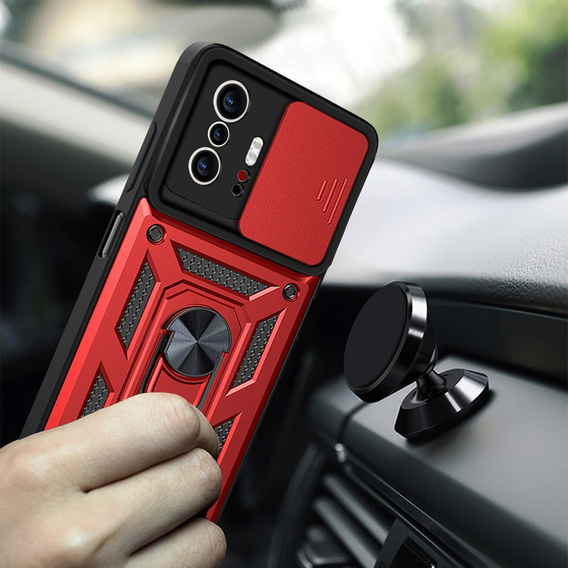 Θήκη για Xiaomi 11T / 11T Pro, CamShield Slide, κόκκινο