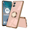 Θήκη για Motorola Moto G53 5G, Electro Ring, ροζ rose gold