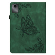 θήκη για το Lenovo Tab M11, Butterfly, πράσινη