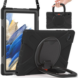 Παιδική θήκη για Samsung Galaxy Tab A8 10.5 SM-X200 SM-X205, θωρακισμένη με λουράκι, μπλε