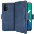 Θήκη με πτερύγιο για OPPO A54 5G / A74 5G / A93 5G, Card Slot, μπλε