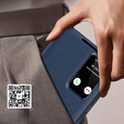 Αναδιπλούμενη θήκη για Samsung Galaxy S23 FE, Smart View Wallet, σκούρο μπλε
