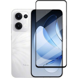 Μετριασμένο γυαλί 3D για Oppo Reno 13, μαύρο πλαίσιο