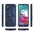 θωρακισμένη θήκη για Motorola Moto G10/G30, Nox Case Ring, μπλε