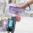 Θήκη με πτερύγιο για Xiaomi Redmi 15C 4G/LTE, Butterfly, μωβ