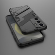 Θήκη για Samsung Galaxy A36 5G, Military kickstand, μαύρη