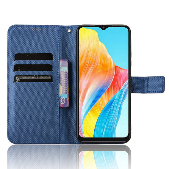 Θήκη με πτερύγιο για Oppo A38 4G / Oppo A18 4G, Wallet Smart Magnet, μπλε
