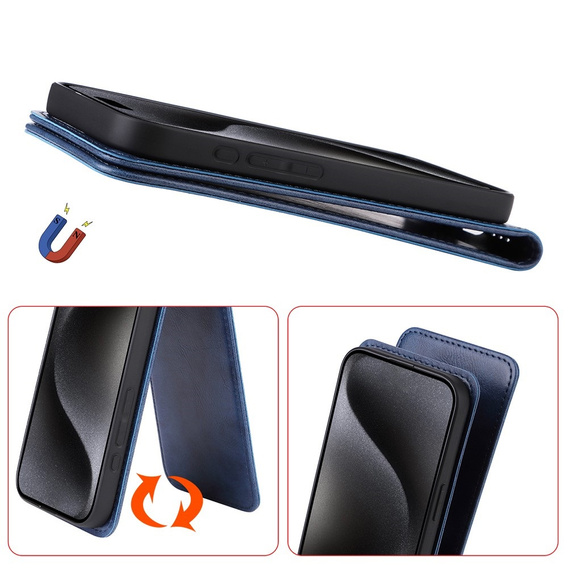 Θήκη με πτερύγιο για Honor 200 Pro 5G, Flip, μαύρη