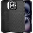 Θήκη για iPhone 16, Aramid Fiber Cover, μαύρη