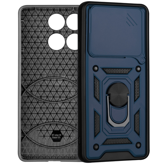 Θήκη για Motorola Edge 60 / 60 Fusion, CamShield Slide, μπλε