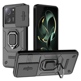 Θήκη για Xiaomi 13T / 13T Pro, KickStand Camera Lens, μαύρη