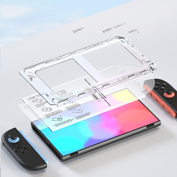 Σετ 2x Tempered Glass με Εφαρμογέα για Nintendo Switch 2
