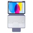 Θήκη πληκτρολογίου για iPad 11" 2025 A16 (11 gen.) / iPad 10.9" 2022 (10 gen.), Rotary 360° Leather, μωβ