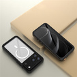 Θήκη Redpepper για iPhone 17 Pro Max, αδιάβροχη IP68, για MagSafe, διαφανής με μαύρες πλευρές