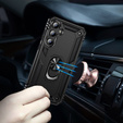 θωρακισμένη θήκη για Samsung Galaxy A55 5G, Nox Case Ring, μαύρη