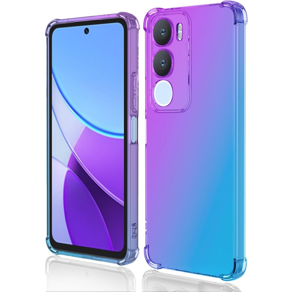 θήκη για το Vivo Y19s, Gradient Dropproof, Μωβ / μπλε