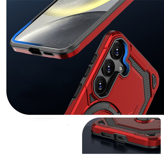 Μαγνητική θήκη με βάση για Samsung Galaxy A57 5G, κόκκινη