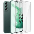 2x Μετριασμένο γυαλί για Samsung Galaxy S22+ Plus, ERBORD 9H Hard Glass στην οθόνη