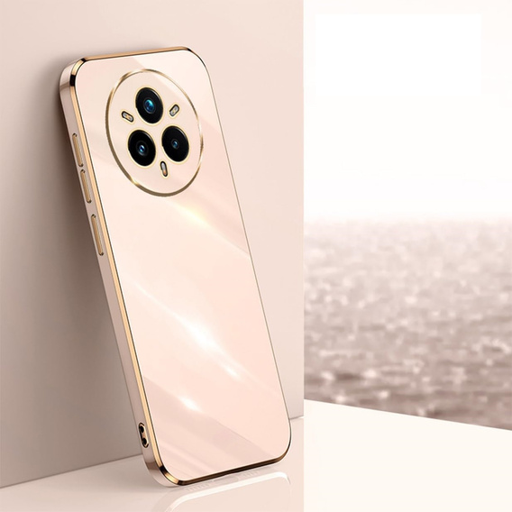 Θήκη για Realme 14 Pro+ 5G, Glamour CamShield, ροζ rose gold