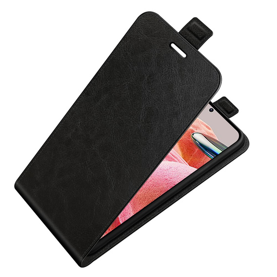 Θήκη με πτερύγιο για Xiaomi Redmi Note 12 4G, Flip, μαύρη