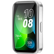 2w1 Etui z Osłoną Silikonową do Huawei Band 8, Srebrne