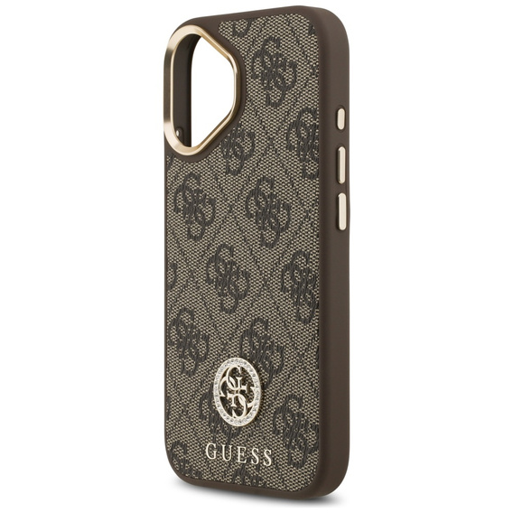 GUESS 4G Strass Logo θήκη για MagSafe με λουράκι για iPhone 17