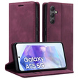 Θήκη για Samsung Galaxy A55, ERBORD Vintage, κόκκινη + Γυαλί για την οθόνη
