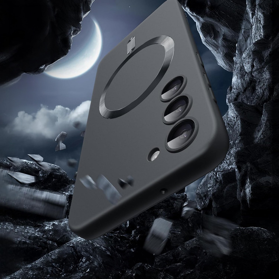 Θήκη για Samsung Galaxy S25 FE, ColorMag, για MagSafe, μαύρη