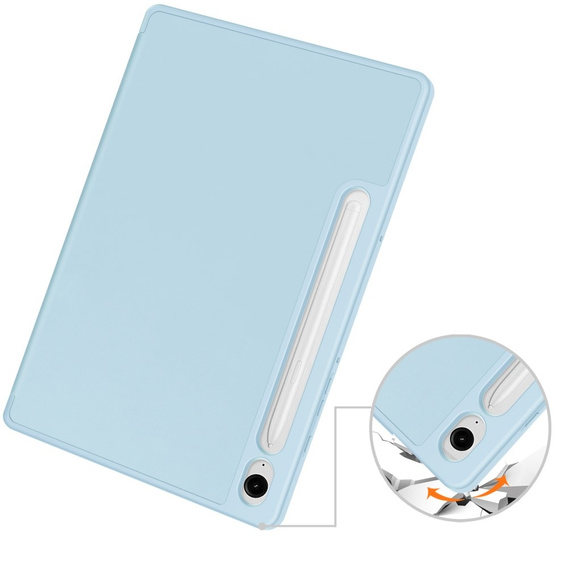 Θήκη για Samsung Galaxy Tab S10 Lite / S10 FE / S9 FE, Smartcase με χώρο για γραφίδα, μπλε