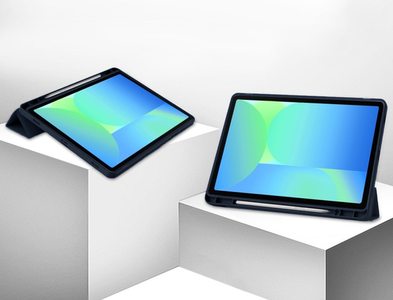 Θήκη για Samsung Galaxy Tab S10 FE+ Plus, Smartcase με χώρο για γραφίδα, σκούρο μπλε