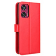 Θήκη με πτερύγιο για Motorola Edge 50 Fusion 5G, Crazy Horse Wallet, κόκκινη