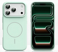 Θήκη σιλικόνης για iPhone 17 Pro, για MagSafe, αντικραδασμική, πράσινη