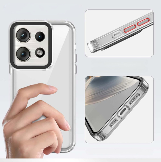 Θήκη για Motorola Edge 50 Neo / Motorola ThinkPhone 25, Fusion Hybrid, διαφανής