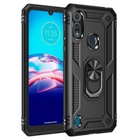 θωρακισμένη θήκη για Motorola Moto E6S, Nox Case Ring, μαύρη