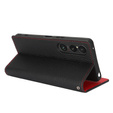 Δερμάτινη θήκη για Sony Xperia 1 VI, ERBORD Grain Leather, μαύρη