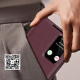 Αναδιπλούμενη θήκη για Samsung Galaxy S23 FE, Smart View Wallet, μπορντό