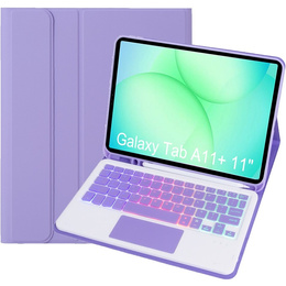 Θήκη με φωτιζόμενο πληκτρολόγιο Bluetooth και touchpad για Samsung Galaxy Tab A11+